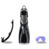 Tusa Mask Fin Snorkel Package – Ino Pro Diving Silicone, Zensee Pro or Visio Pro Single Lens Mask + Hyperdry Elite II Snorke…