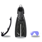 Tusa Mask Fin Snorkel Package – Ino Pro Diving Silicone, Zensee Pro or Visio Pro Single Lens Mask + Hyperdry Elite II Snorke…
