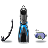 Tusa Mask Fin Snorkel Package – Ino Pro Diving Silicone, Zensee Pro or Visio Pro Single Lens Mask + Hyperdry Elite II Snorke…