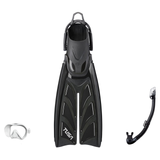 Tusa Mask Fin Snorkel Package – Intega Dual Lens, Freedom HD Single Lens or Zensee Mask + Hyperdry Elite II Snorkel + HyFlex…