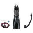Tusa Mask Fin Snorkel Package – Intega Dual Lens, Freedom HD Single Lens or Zensee Mask + Hyperdry Elite II Snorkel + HyFlex…