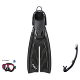 Tusa Mask Fin Snorkel Package – Intega Dual Lens, Freedom HD Single Lens or Zensee Mask + Hyperdry Elite II Snorkel + HyFlex…