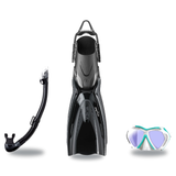 Tusa Mask Fin Snorkel Package – Paragon Professional, Paragon S Single Lens or Zensee Pro Mask + Hyperdry Elite II Snorkel +…