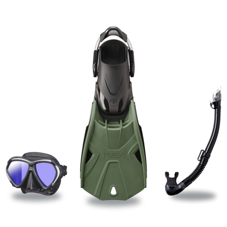 Tusa Mask Fin Snorkel Package – Paragon Professional, Paragon S Single Lens or Zensee Pro Mask + Hyperdry Elite II Snorkel +…