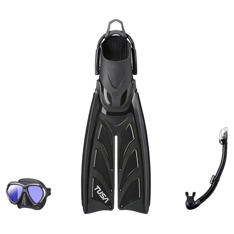 Tusa Mask Fin Snorkel Package – Paragon Professional, Paragon S Single Lens or Zensee Pro Mask + Hyperdry Elite II Snorkel +…