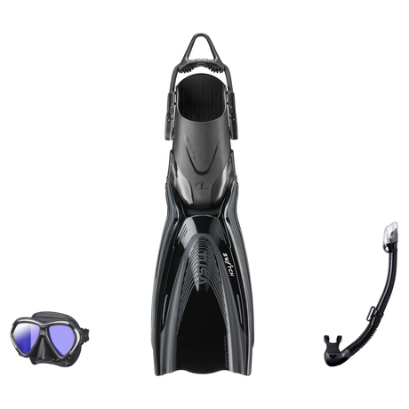 Tusa Mask Fin Snorkel Package – Paragon S Single Lens, Paragon Professional or Zensee Pro Mask + Hyperdry Elite II Snorkel +…