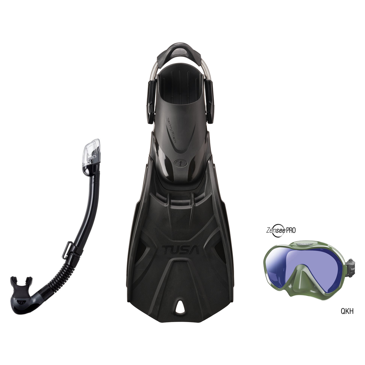 Tusa Mask Fin Snorkel Package – Paragon S Single Lens, Paragon Professional or Zensee Pro Mask + Hyperdry Elite II Snorkel +…