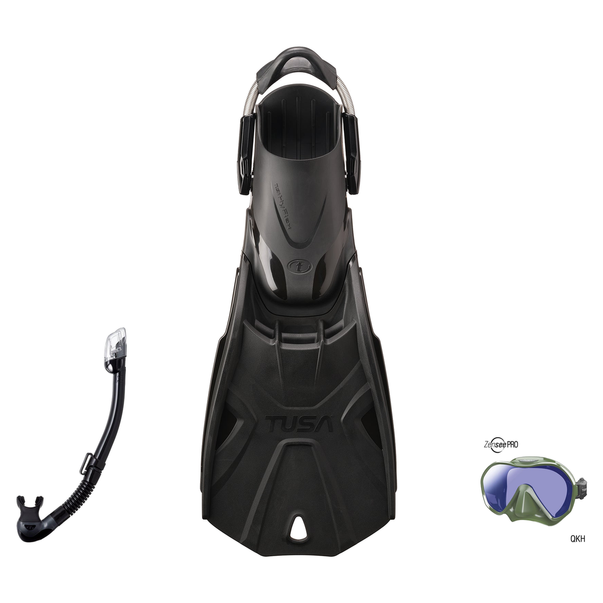 Tusa Mask Fin Snorkel Package – Paragon S Single Lens, Paragon Professional or Zensee Pro Mask + Hyperdry Elite II Snorkel +…