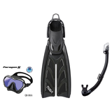 Tusa Mask Fin Snorkel Package – Paragon S Single Lens, Paragon Professional or Zensee Pro Mask + Hyperdry Elite II Snorkel +…