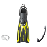 Tusa Mask Fin Snorkel Package – Freedom HD Single Lens, Zensee or Ino Mask + Hyperdry Elite II Snorkel + SF-0112 Tri-Force F…