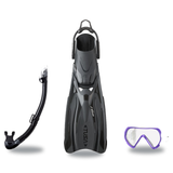 Tusa Mask Fin Snorkel Package – Freedom HD Single Lens, Zensee or Ino Mask + Hyperdry Elite II Snorkel + SF-0112 Tri-Force F…