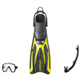 Tusa Mask Fin Snorkel Package – Freedom HD Single Lens, Zensee or Ino Mask + Hyperdry Elite II Snorkel + SF-0112 Tri-Force F…