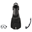 Tusa Mask Fin Snorkel Package – Freedom HD Single Lens, Zensee or Ino Mask + Hyperdry Elite II Snorkel + SF-0112 Tri-Force F…