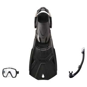 Tusa Mask Fin Snorkel Package – Freedom HD Single Lens, Zensee or Ino Mask + Hyperdry Elite II Snorkel + SF-0112 Tri-Force F…