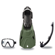 Tusa Mask Fin Snorkel Package – Freedom HD Single Lens, Zensee or Ino Mask + Hyperdry Elite II Snorkel + SF-0112 Tri-Force F…