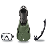 Tusa Mask Fin Snorkel Package – Freedom HD Single Lens, Zensee or Ino Mask + Hyperdry Elite II Snorkel + SF-0112 Tri-Force F…