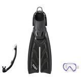 Tusa Mask Fin Snorkel Package – Freedom HD Single Lens, Zensee or Ino Mask + Hyperdry Elite II Snorkel + SF-0112 Tri-Force F…
