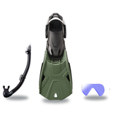 Tusa Mask Fin Snorkel Package – Zensee Pro, Ino Pro Diving Silicone or Visio Pro Single Lens Mask + Hyperdry Elite II Snorke…