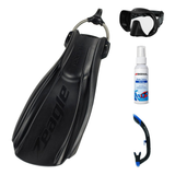 Zeagle Mask Fin Snorkel Package – Scope Mono, Venom or Mini Shadow Single Lens Mask + Ultra Dry 2 Snorkel + Recon Fins — inc…