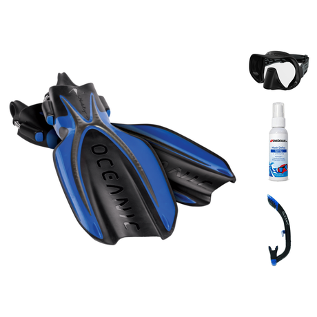 Zeagle Mask Fin Snorkel Package – Scope Mono, Venom or Mini Shadow Single Lens Mask + Ultra Dry 2 Snorkel + Recon Fins — Sco…