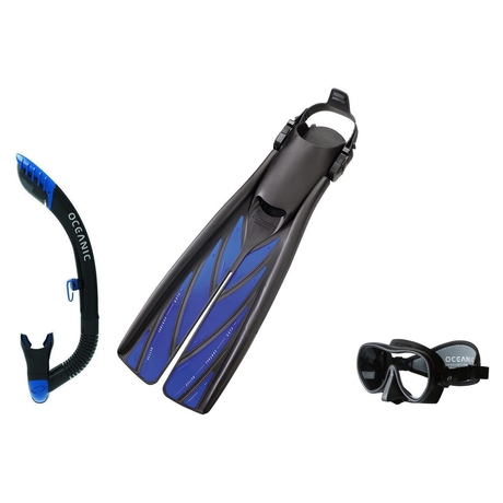 Zeagle Mask Fin Snorkel Package – Scope Mono, Venom or Mini Shadow Single Lens Mask + Ultra Dry 2 Snorkel + Recon Fins — Min…