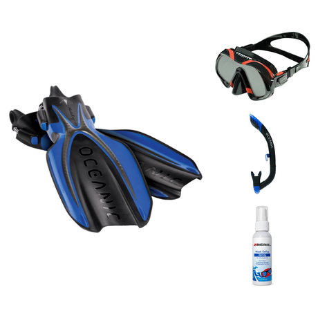 Zeagle Mask Fin Snorkel Package – Scope Mono, Venom or Mini Shadow Single Lens Mask + Ultra Dry 2 Snorkel + Recon Fins — Ven…