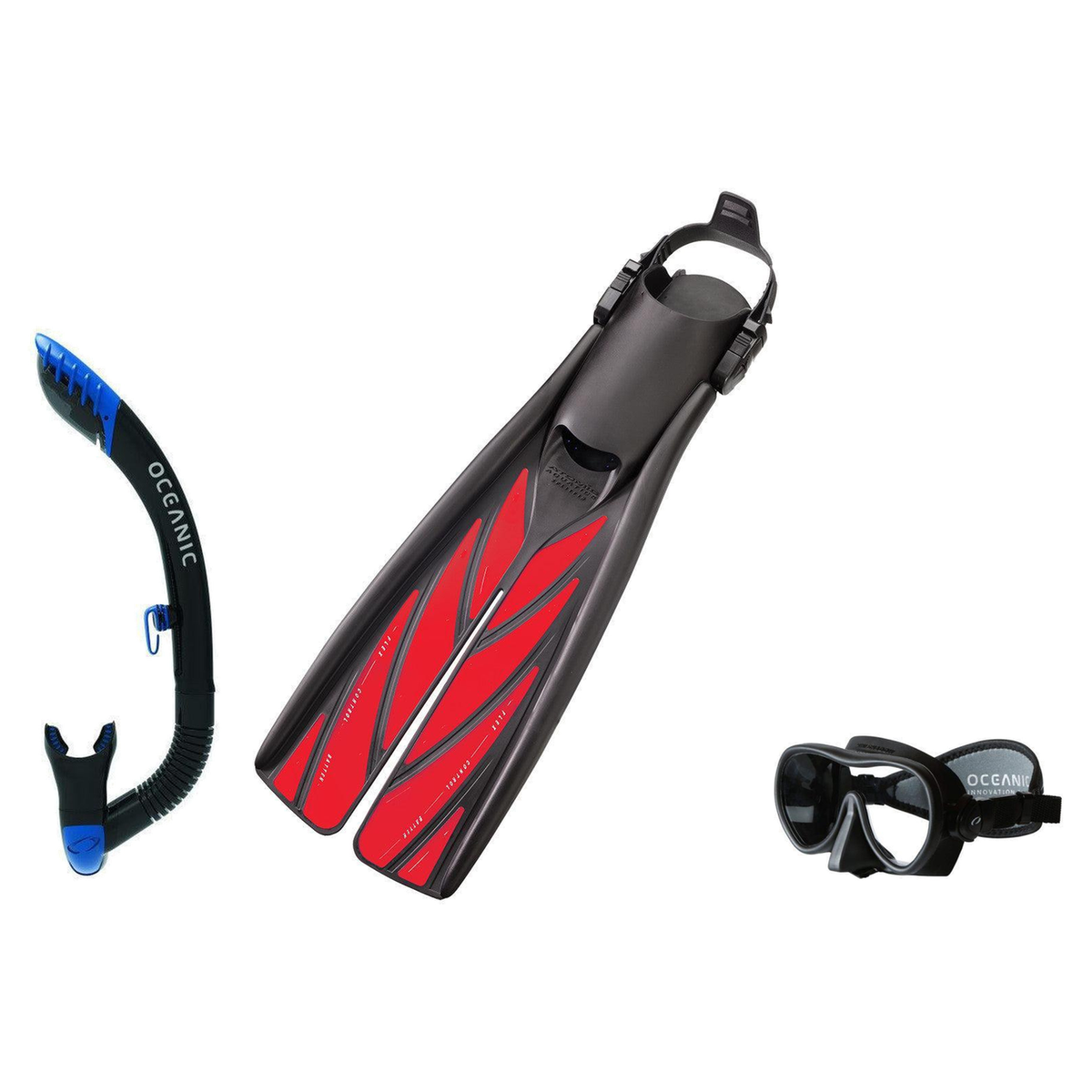 Zeagle Mask Fin Snorkel Package – Scope Mono, Venom or Mini Shadow Single Lens Mask + Ultra Dry 2 Snorkel + Recon Fins — Min…