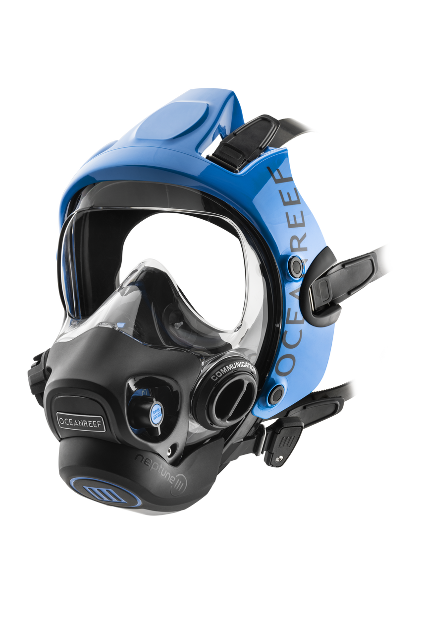Ocean Reef Neptune III IDM - Diving Full Face Mask w/ int 2nd st, surface air valve, doffing handle, extender kit and multitool-