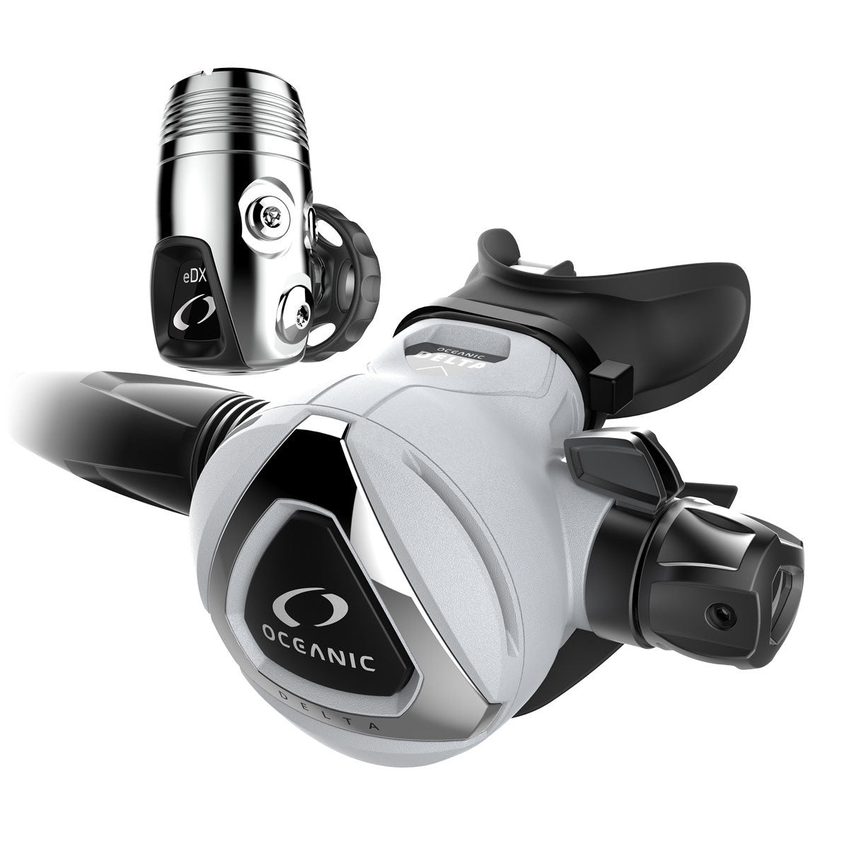 Oceanic Delta 5 + EDX Dive Regulator Set-WHITE-DIN-