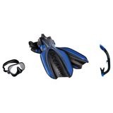 Oceanic Snorkeling Package – Shadow, Mini Shadow or Duo Mask + Ultra Dry 2 Snorkel + Manta Ray Fins — includes Oceanic Shado…