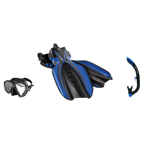 Oceanic Snorkeling Package – Shadow, Mini Shadow or Duo Mask + Ultra Dry 2 Snorkel + Manta Ray Fins — Duo – Good Value, Ocea…