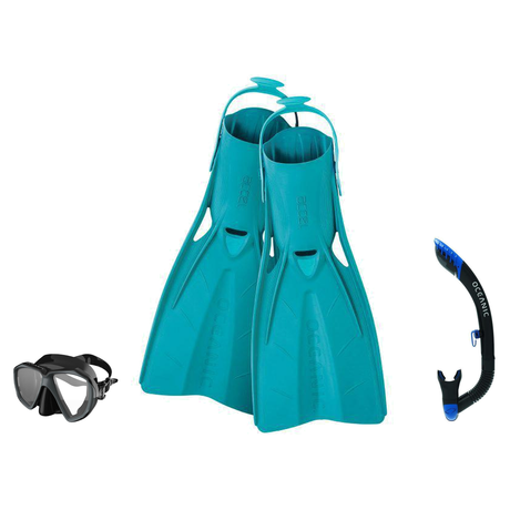 Oceanic Snorkeling Package – Shadow, Mini Shadow or Duo Mask + Ultra Dry 2 Snorkel + Manta Ray Fins — Duo – Good Value, Ocea…