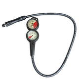Scubapro 2-Gauge Metal Compact Pressure Gauge, Compact Depth Gauge Dive Console - Default Title
