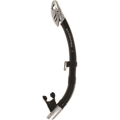 Scubapro Spectra Dry Scuba Diving Snorkel - Black/Silver