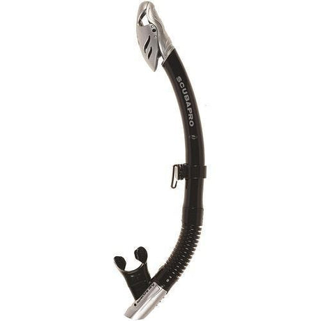 Scubapro Spectra Dry Scuba Diving Snorkel - Black/Silver