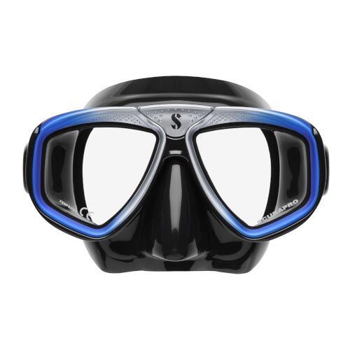 Scubapro Zoom Low-Volume Dual Lens Scuba Diving Mask - Blue Silver