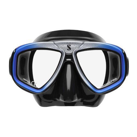 Scubapro Zoom Low-Volume Dual Lens Scuba Diving Mask - Blue Silver