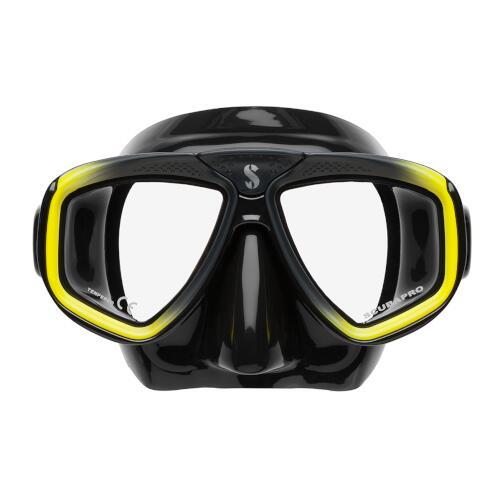 Scubapro Zoom Low-Volume Dual Lens Scuba Diving Mask - Yellow Black