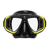 Scubapro Zoom Low-Volume Dual Lens Scuba Diving Mask - Yellow Black