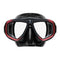 Scubapro Zoom Low-Volume Dual Lens Scuba Diving Mask - Red Black