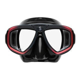 Scubapro Zoom Low-Volume Dual Lens Scuba Diving Mask - Red Black