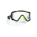 Scubapro Crystal Vu Plus Single Lens Scuba Diving Mask w/ Purge - Black/Yellow/Gray