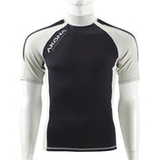 Akona Scuba Diving Short Sleeve Rash Guard-Black