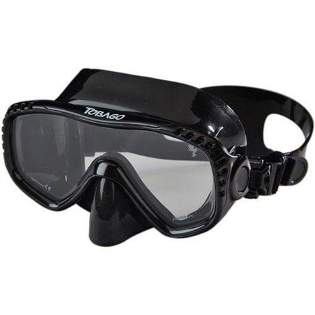 AKONA Tobago Dive Mask-Black Silicone-
