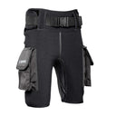 Apeks Tech Mens Dive Short Black-Black/Black-3XS-