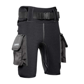Apeks Tech Mens Dive Short Black-Black/Black-3XS-