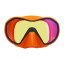 Apeks VX1 Scuba Diving Mask w/ UV Lens-Orange/Dark Grey-