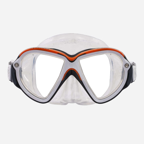 Aqualung Reveal Ultrafit Scuba Diving Mask-Orange/White-S-