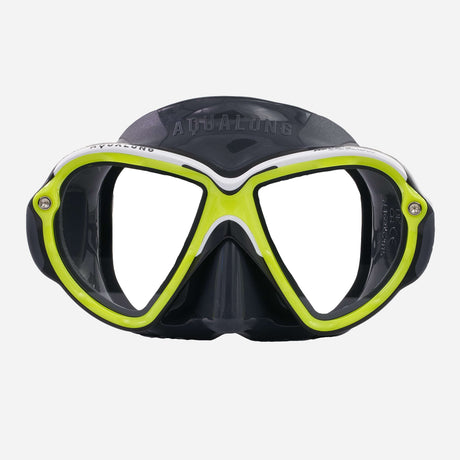 Aqualung Reveal Ultrafit Scuba Diving Mask-Yellow/White-S-