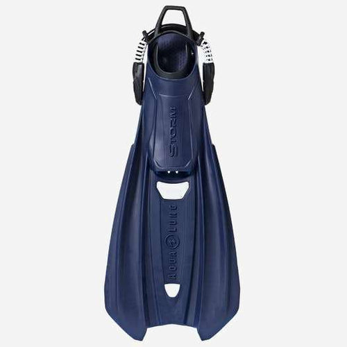 Aqualung Storm Open Heel Dive Fins-Navy Blue / Navy Blue-XS/SM-
